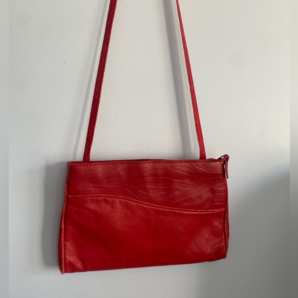 Vintage Red Cross Body Bag